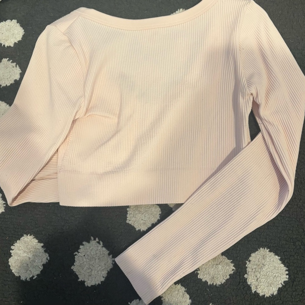 Garage Women's Pink Ribbed Top - Picture 3 of 3